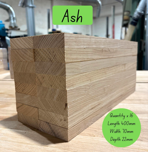 Planed ash offcuts craft - offcuts,