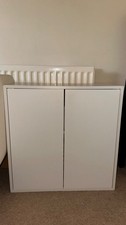IKEA Eket Cabinet w 2 doors and 1 shelf, white, 70x35x70 cm
