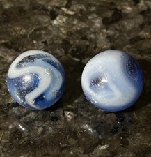 Vintage 2x Akro Agate Marbles