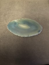 Blue Gemstone Slice. Natural