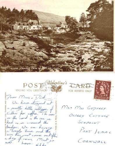 Vintage postcard river - -,