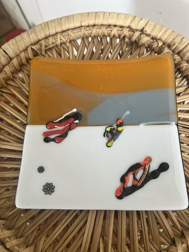 Handmade fused art - fused, dish