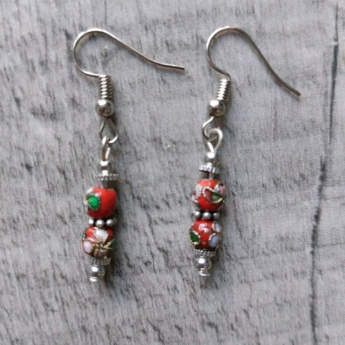 Vintage red flowered - vintage,