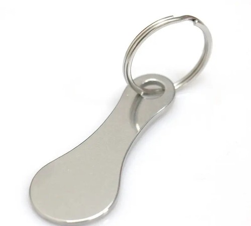 Trolley coin keyring - trolley,