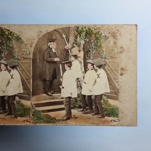 Victorian humour stereoview - victorian,