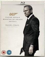007 Daniel Craig James Bond Collection Blu-ray 3 Film Box Set VGC