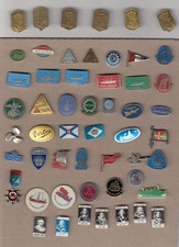 Vintage BOAT SHIP pin badges