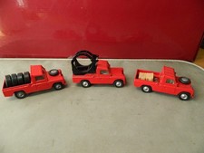 Corgi 1:43 Scl 3 X Land Rover 109" W.B. all Red with Loads in G/VGC.