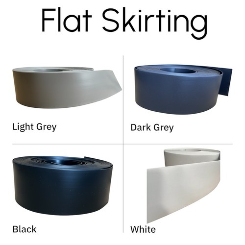 Flexible pvc flat skirting - pvc,