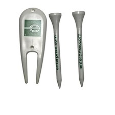 Enterprise Rent A Car golf tees and Divot tool logo ad