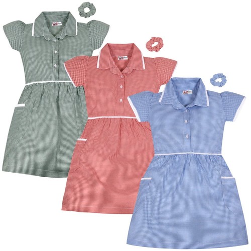 Kids girls gingham school - gingham,