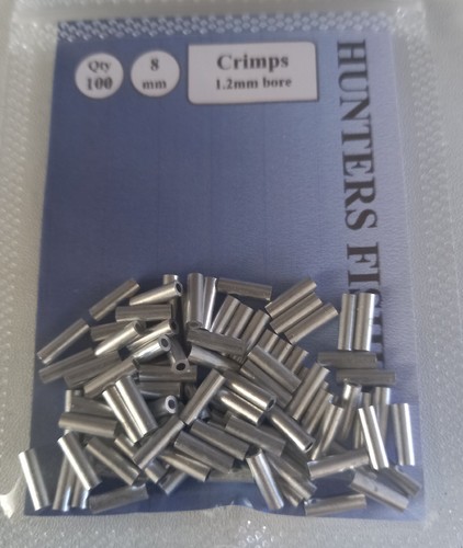 Fishing crimps 8mm long - , 1.2mm
