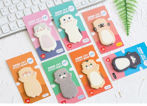 Hoho cat sticky memo kawaii - hoho,