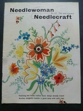 NEEDLEWOMAN & NEEDLECRAFT No. 82 (1960) with embroidery transfer