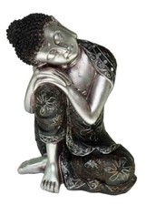 Buddha Thai Sleeping Silver 10"