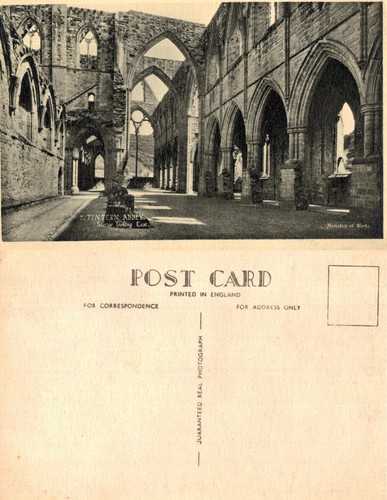 Vintage postcard tintern - -,