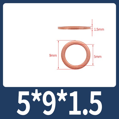 Copper washers solid - copper,