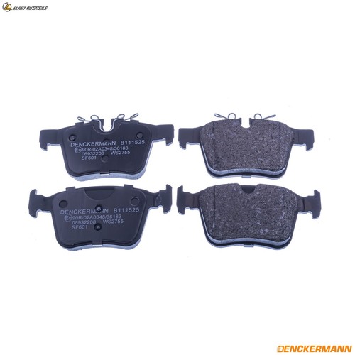 Brake pad set disc - set,