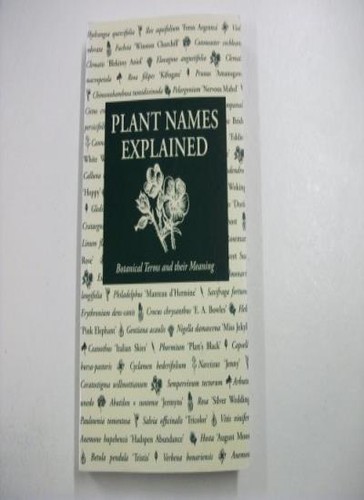Plant names explained - plant,