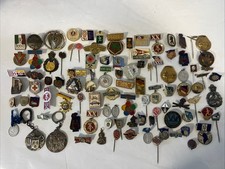 Vintage Badges Joblot Military French German Czech Russian Sports Come See !