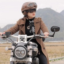 DOT Retro Open Face Half Motorcycle Motorbike Helmet Vintage