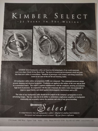 Kimber kable select - kable, x38r