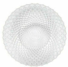 6 x 27cm GLASS DINNER PLATES