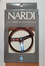 Nardi Steering Wheel Key Chain Keyring chrome burnt Blue Spoke "UK SELLER" 