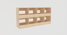Handmade Wooden Octuple Chicken Coop Nesting Boxes Egg Laying Boxes 60x120x30cm