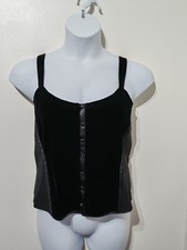 Per Una black velvet button