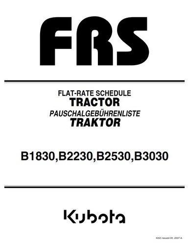Kubota b1830 b2230 b2530 - b1830,