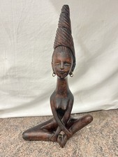 Meditating lady vintage 1970s