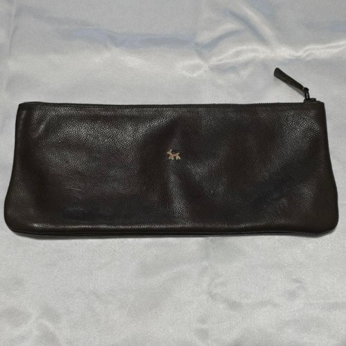 Leather flat pouch henry cuir - flat,