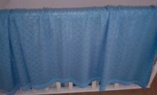 Vintage Blue Cellular Honeycomb Blanket Double Bed Retro Throw 90in x 90in 