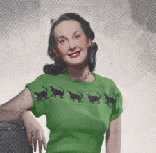 VINTAGE 1940's ww2 KNITTING