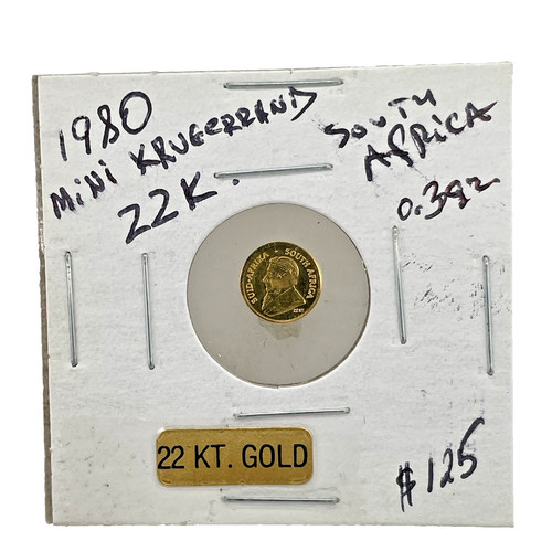 1980 miniature krugerrand - miniature,