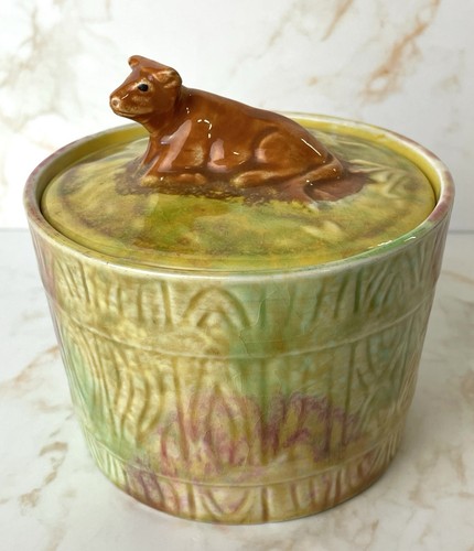 Vintage art deco butter dish - butter,