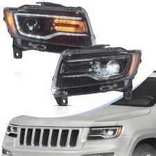 VLAND Projector Full LED Headlights For 2011-2013 Grand Cherokee w/DRL Animation