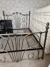 Antique-style brass metal  bed