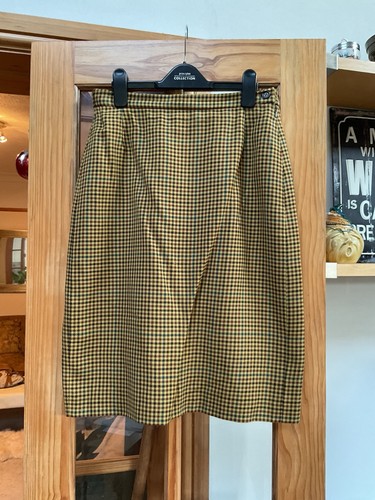 Burberrys tartan wool skirt - tartan,