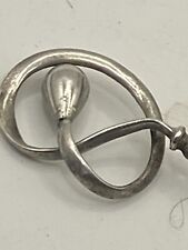 ANTIQUE SILVER HAT PIN.  CHARLES HORNER (A870)