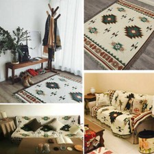 Tribal Ethnic Geometric Aztec Navajo Blanket Throw Rugs Sofa Couch Wall Hanging