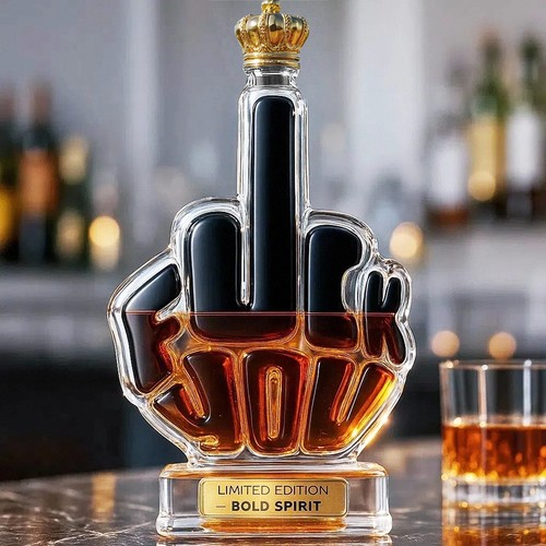 Bold spirit middle - finger, wine