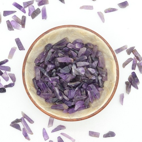 Large amethyst crystal chips - large,