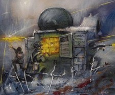 Bruneval Airborne Original Oil