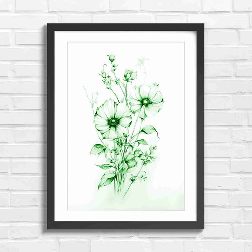Minimalist botanical - b&w,