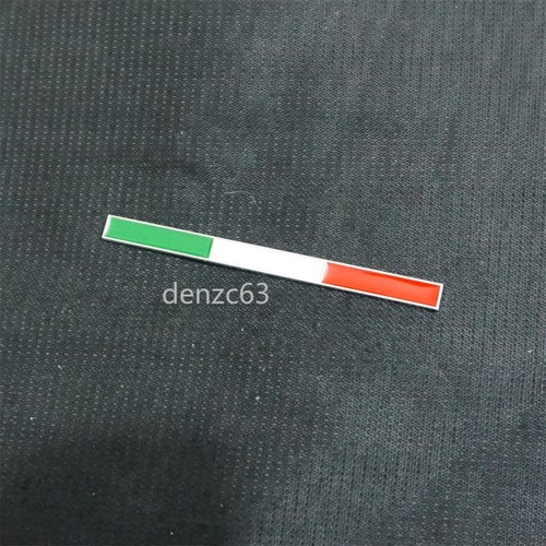 Chrome italy flag silver - 1x,
