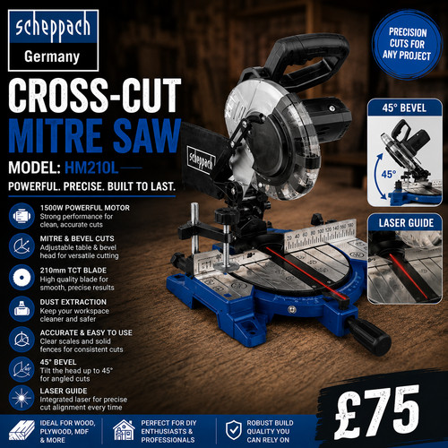 Scheppach hm210l cross - hm210l, cross-cut