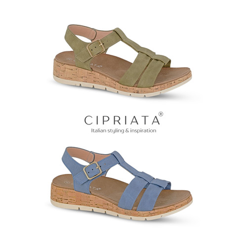Womens wedge strappy - wedge,