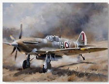 Spitfire Plane Aircraft ww2 Canvas Picture Print Wall Art - Battle of Britain